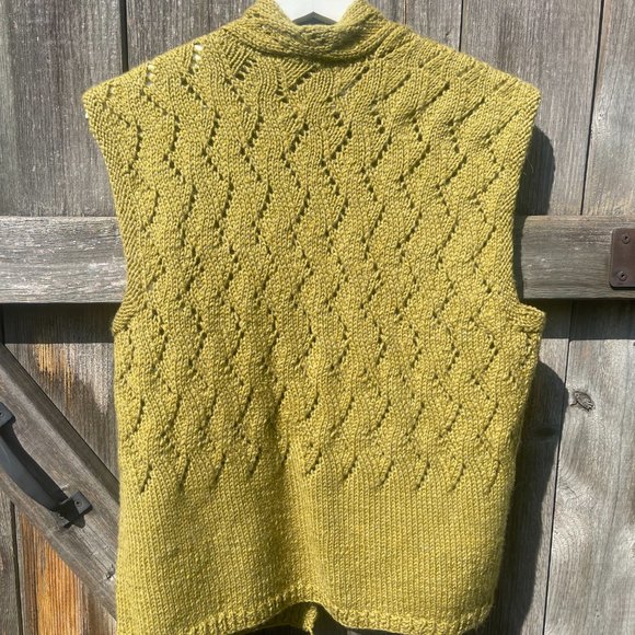 Hand Knit Sweater vest - Picture 2 of 5